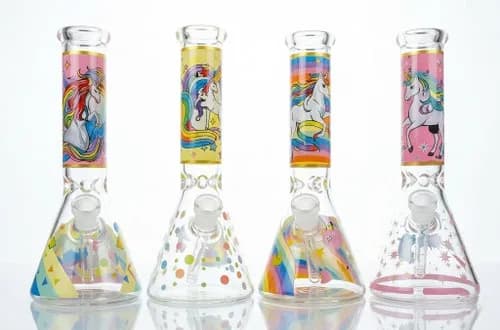 10" Unicorn Beaker Bong by SirEEL