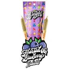 Frosted Blueberry OG Infused Pre-roll by Bangers, pre-roll