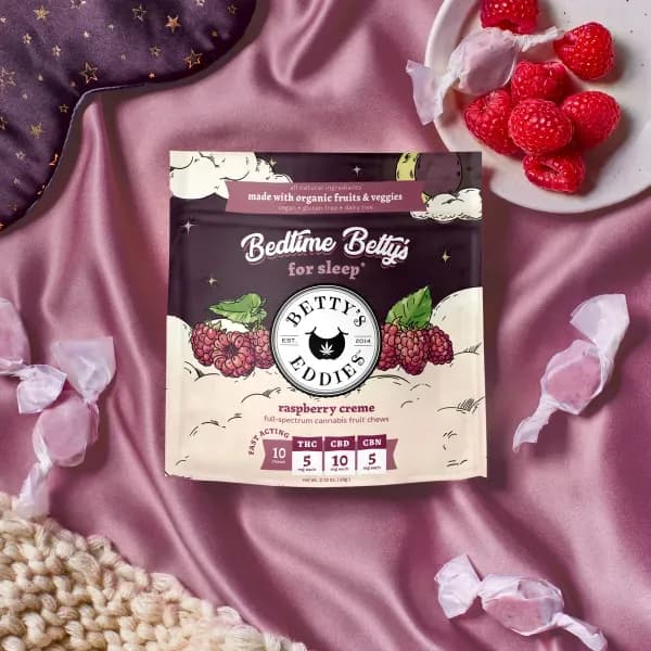 Raspberry Crème Fruit Chews by Betty's Eddies, edible