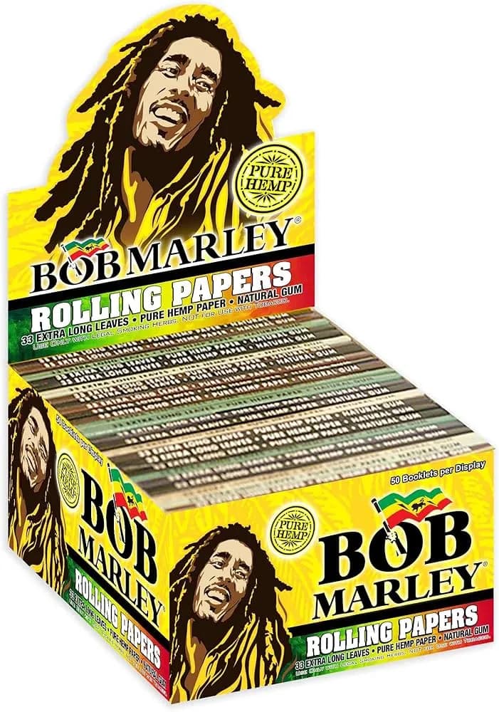 Extra Long Hemp Rolling Papers by Bob Marley