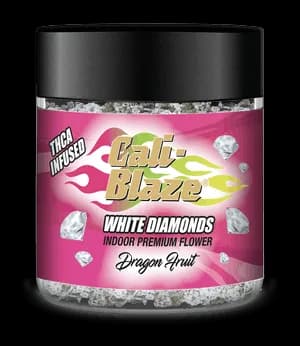 Dragon Fruit White Diamonds Infused Flower by Cali-Blaze, flower
