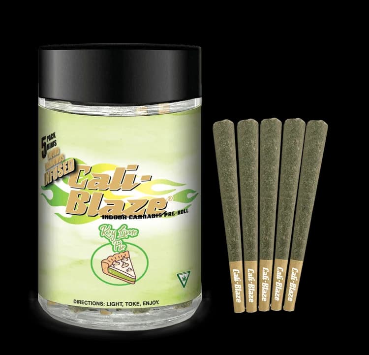 Key Lime Pie Liquid Diamond Infused Pre-roll by Cali-Blaze, pre-roll