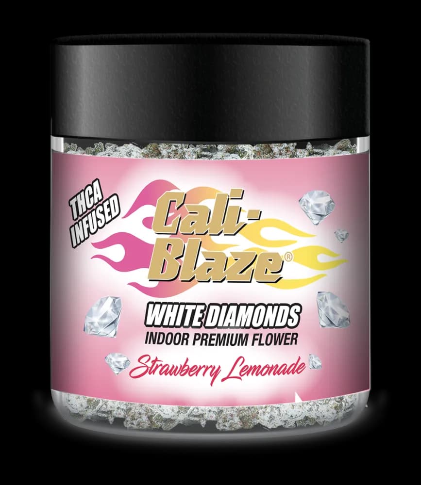 Strawberry Lemonade White Diamonds Infused Flower by Cali-Blaze, flower