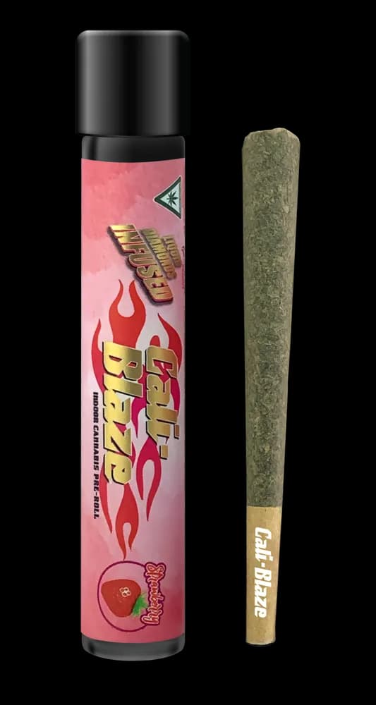 Strawberry Liquid Diamonds Infused Pre-roll by Cali-Blaze, pre-roll