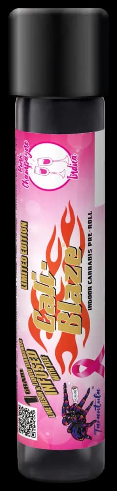 Tarantula Peppermint Latte Live Resin & Liquid Diamond Infused Pre-roll by Cali-Blaze, pre-roll