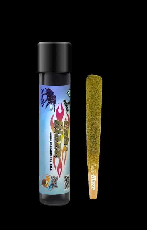 Tarantula Tropical Smoothie Liquid Diamonds Infused Pre-Roll by Cali-Blaze, pre-roll