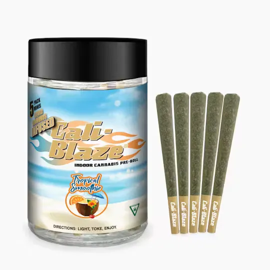 Tropical Smoothie Liquid Diamond Infused Pre-Roll by Cali-Blaze, pre-roll