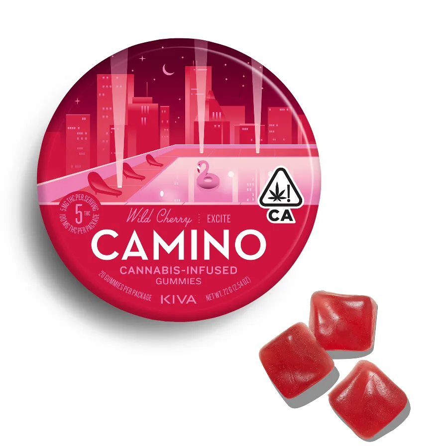 1:1:1 THC:CBC:CBG Wild Cherry Gummies by Camino, edible