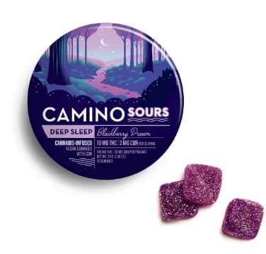 1:1:1 THC:CBD:CBN Blackberry Dream Vegan Gummies by Camino, edible