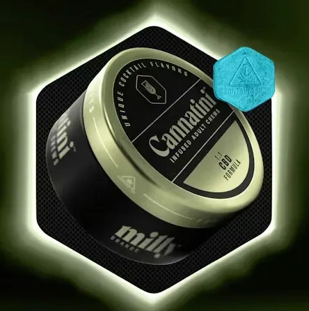 1:1 CBD:THC Blue Hawaiian Sour Tsunami RSO Fruit Chews by Cannatini