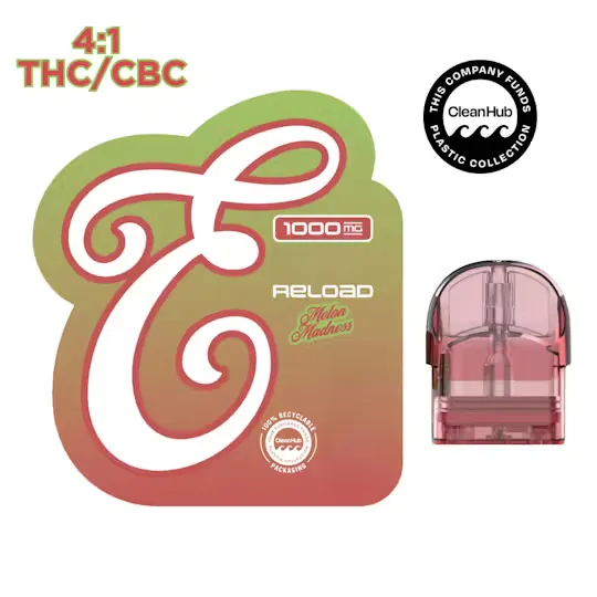 4:1 THC:CBC Melon Madness Fusion Reload Vape by EUREKA, vape