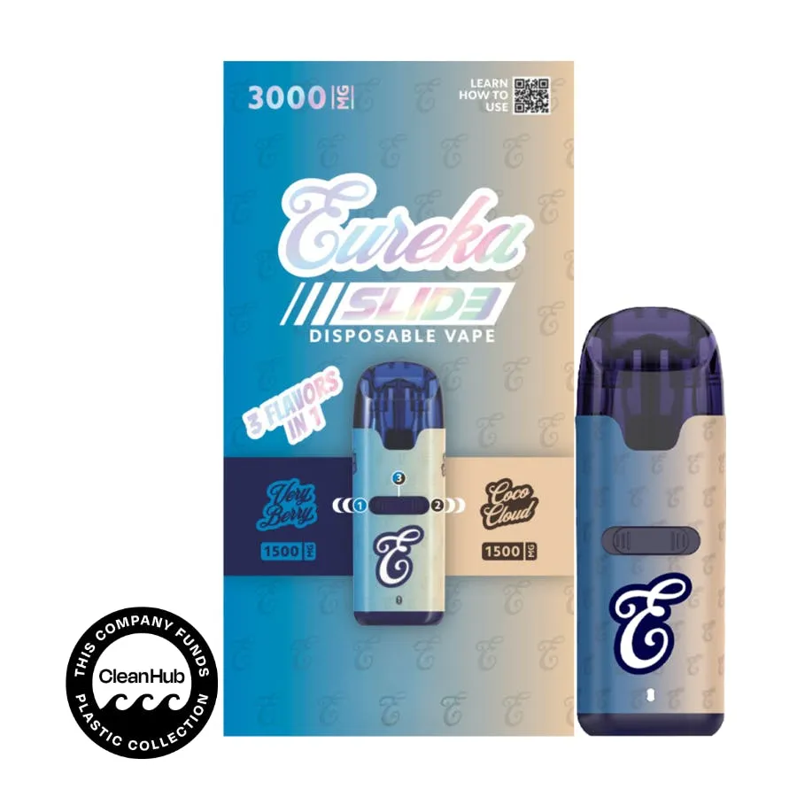 Slide Very Berry x Coco Cloud All-In-One Vape by EUREKA, vape