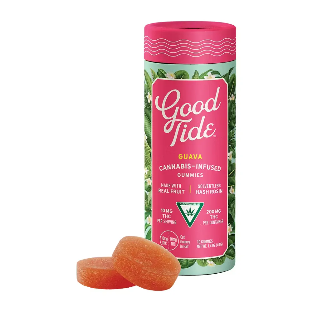 Balanced Guava Rosin Gummies by Good Tide, edible