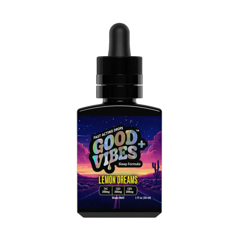 1:1:1 THC:CBD:CBN Lemon Dreams Fast Acting Syrup Tincture by Good Vibes
