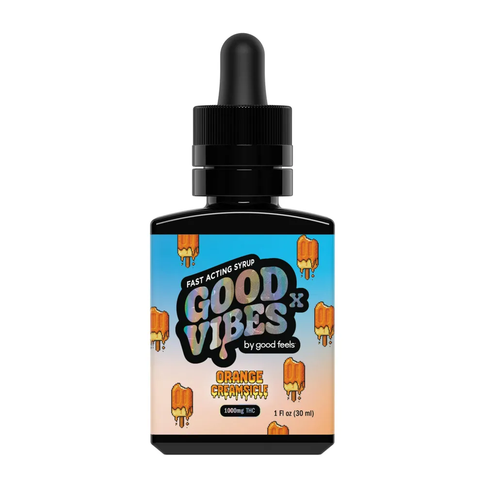 Orange Creamsicle Fast Acting Syrup Tincture by Good Vibes, tincture