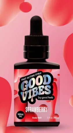 Strawberry Fast Acting Syrup Tincture by Good Vibes, tincture