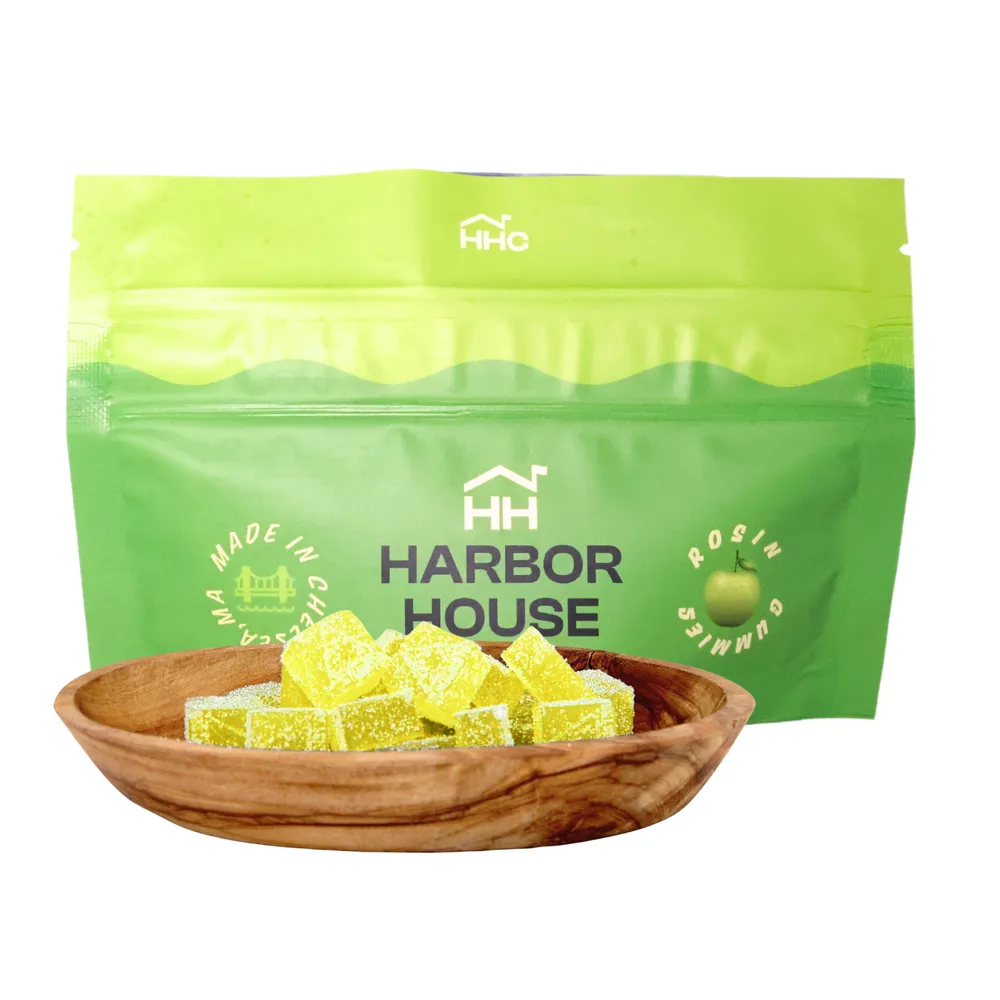 Sour Apple Rosin Infused Gummies by Harbor House Collective, edible