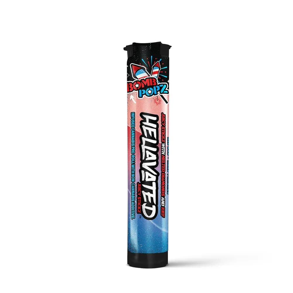 Bomb Popz Infused Pre-roll by Hellavated, pre-roll
