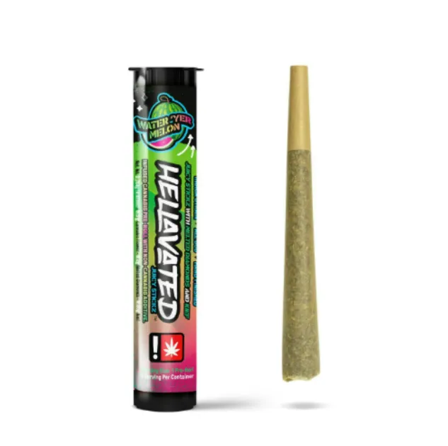 Water 'Yer Melon Infused Pre-roll by Hellavated, pre-roll
