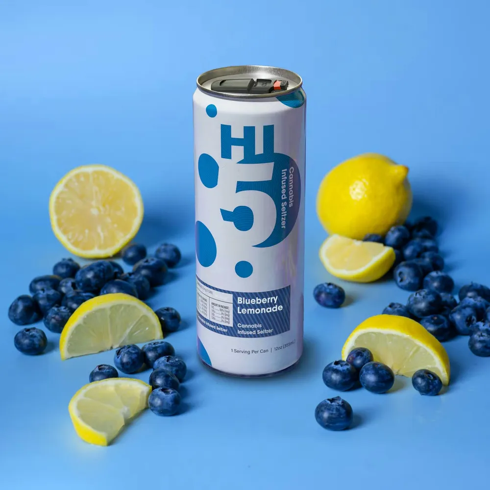 Blueberry Lemonade Seltzer by Hi5, edible