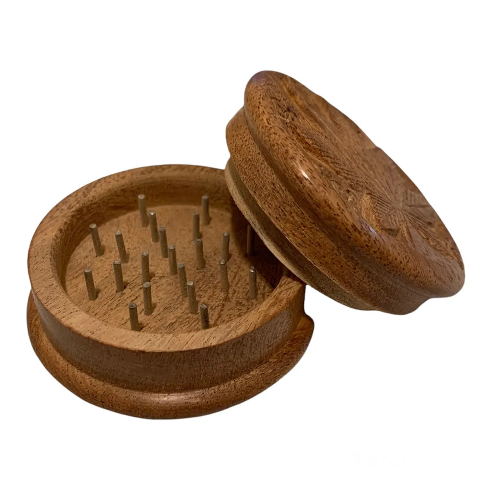 Two Piece Wooden Grinder by High Mountain Imports