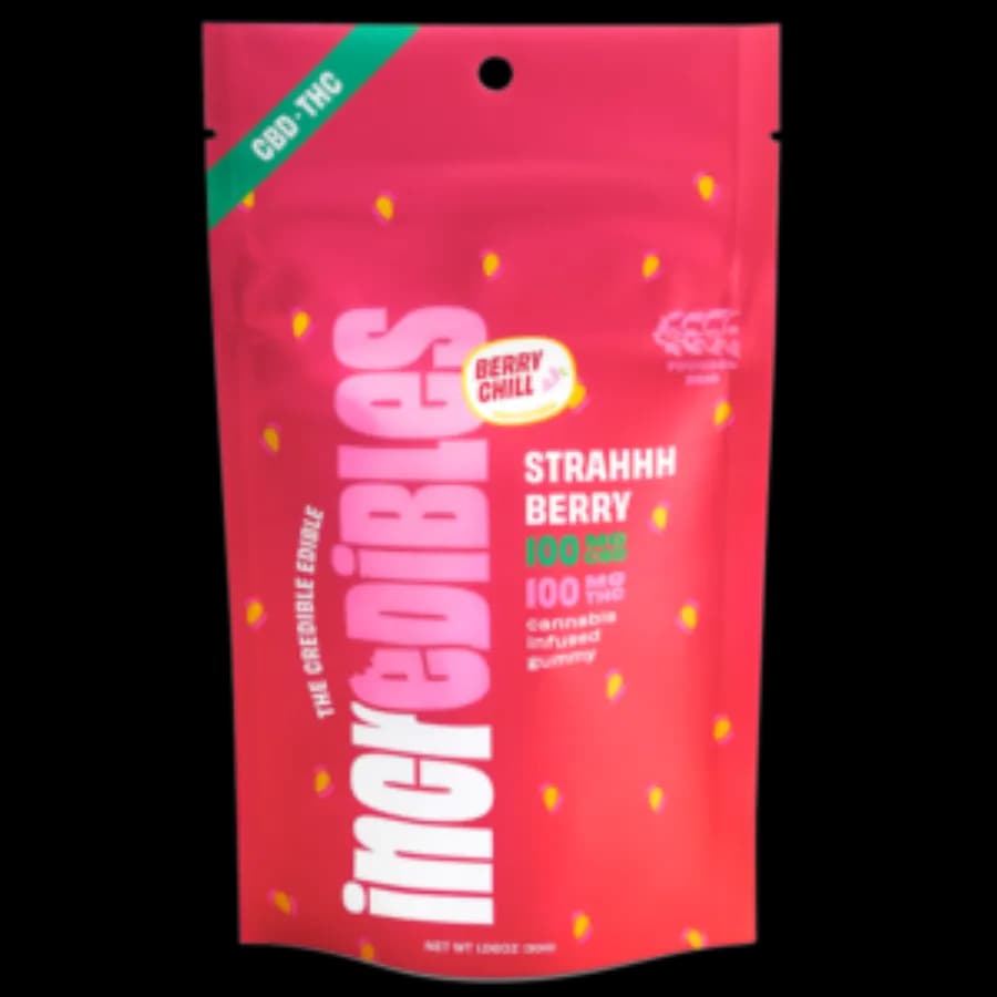 1:1 CBD Strahhhberry Cannabis Infused Gummy by Incredibles, edible