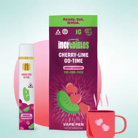 14:1:1 THC:CBD:THCV Energize Cherry-Lime Go-Time Disposable Vape Pen