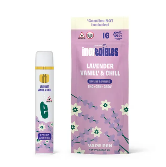Relax Lavender Vanilla Disposable Vape Pen by Incredibles, vape