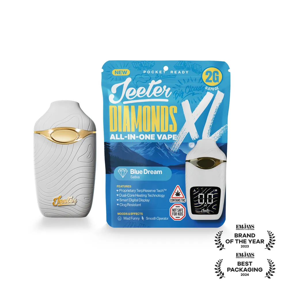Blue Dream Liquid Diamonds All-in-One Vape by Jeeter, vape