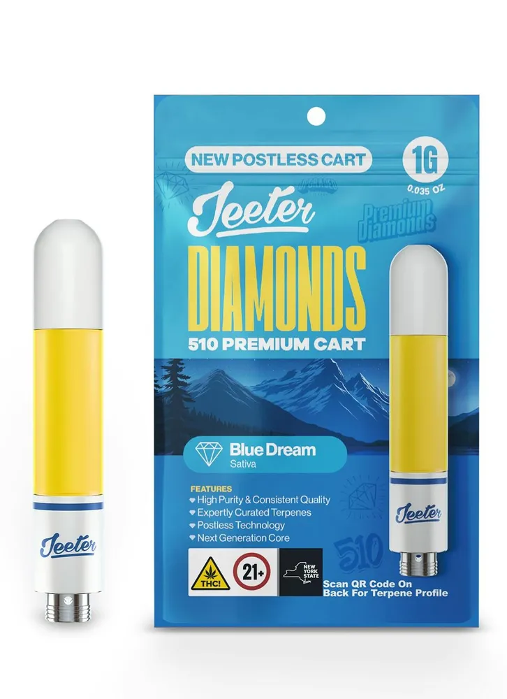 Blue Dream Liquid Diamonds Oil Cartridge by Jeeter, vape
