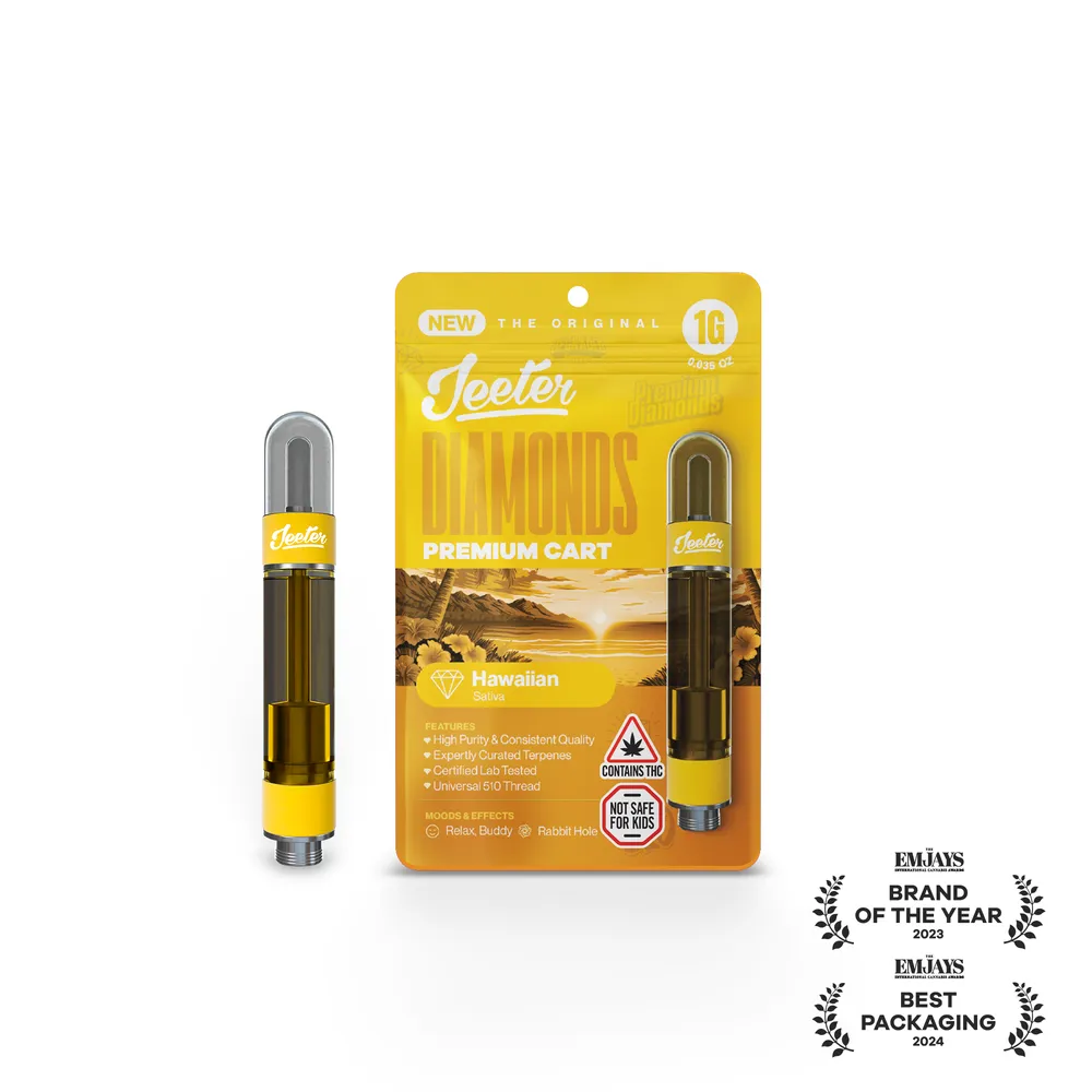 Hawaiian Liquid Diamonds Oil Cartridge by Jeeter, vape