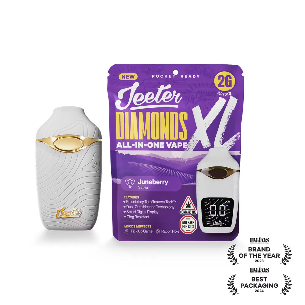 Juneberry Liquid Diamonds All-in-One Vape by Jeeter, vape