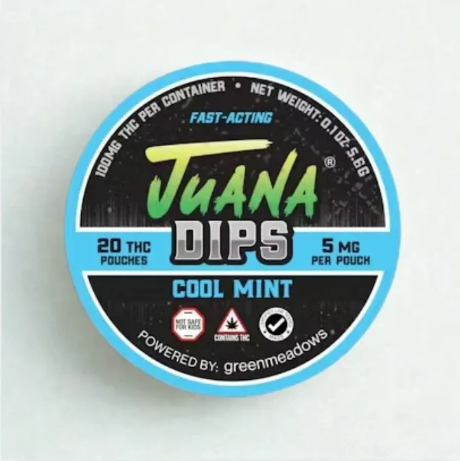 Cool Mint THC Pouches by JuanaDips