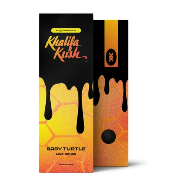 Baby Turtle Cured Resin Oil Cartridge by Khalifa Kush, vape