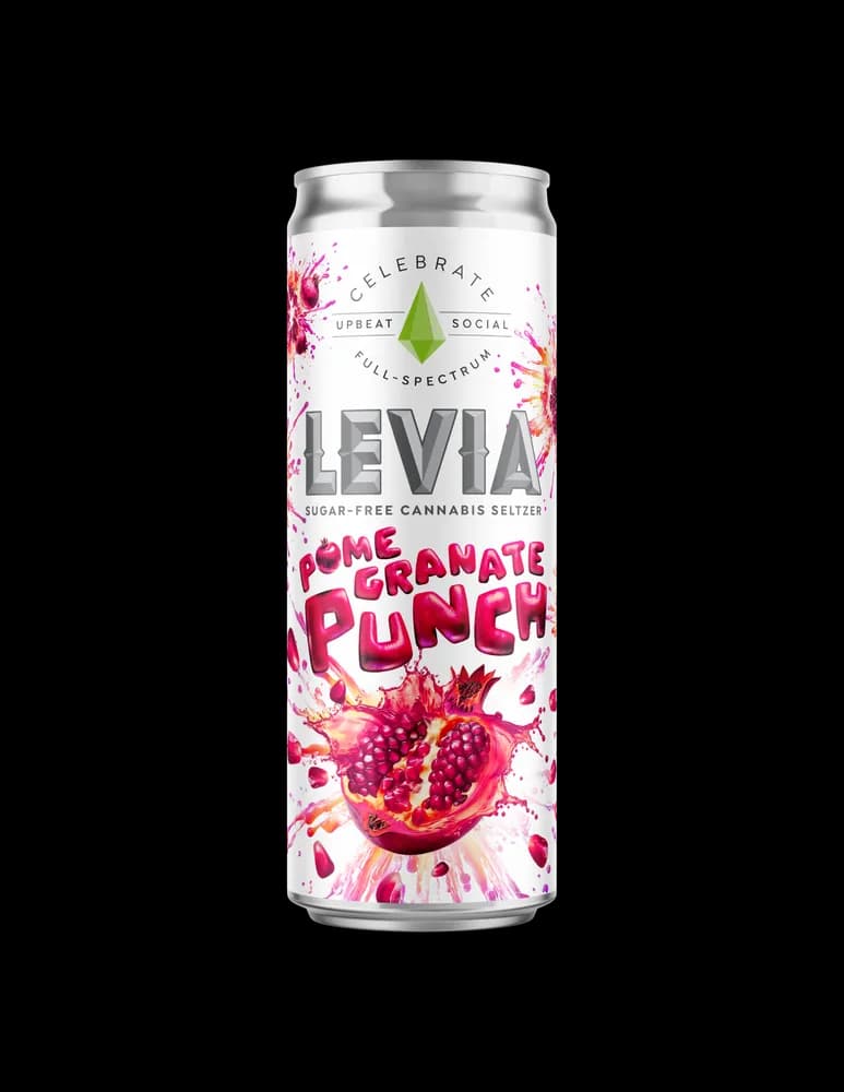 Pomegranate Punch Seltzer by LEVIA, edible