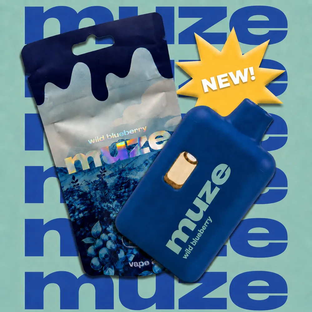 Wild Blueberry Disposable by muze, vape