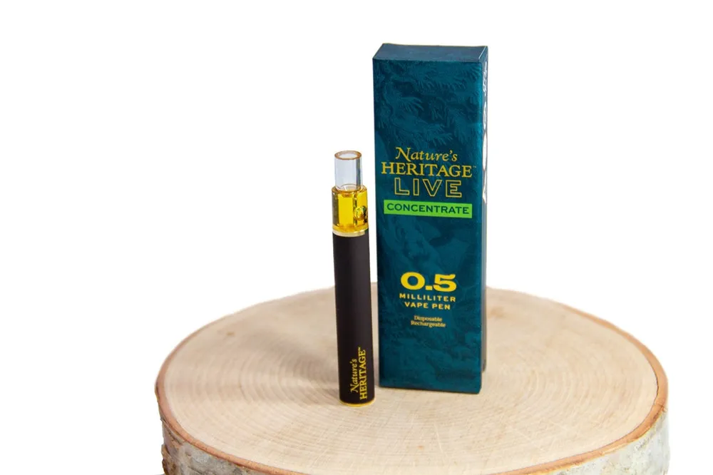 Grape Diamonds Live Sauce Disposable Vape Pen by Nature's Heritage, vape