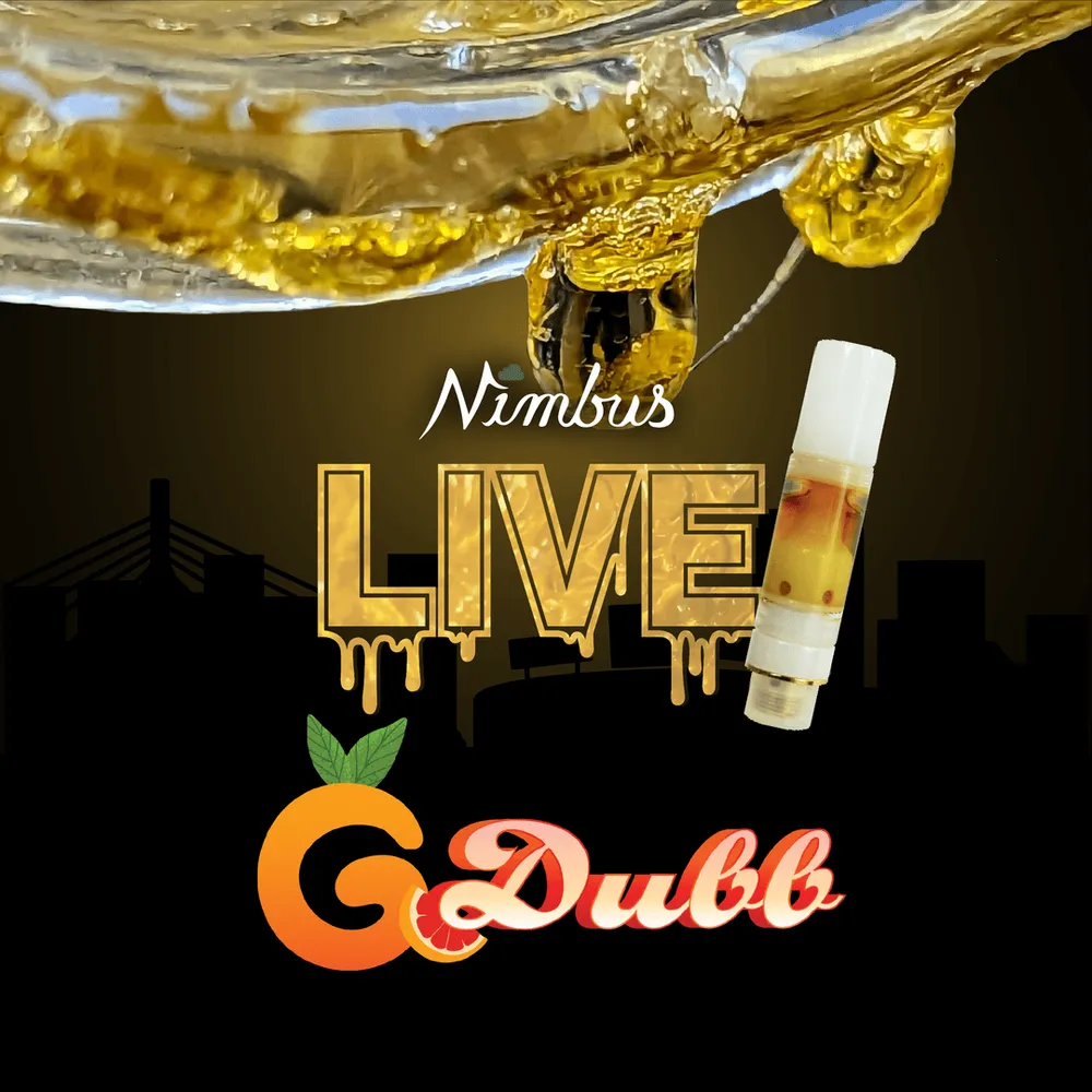 G-Dubb Live Resin Oil Cartridge by Nimbus, vape