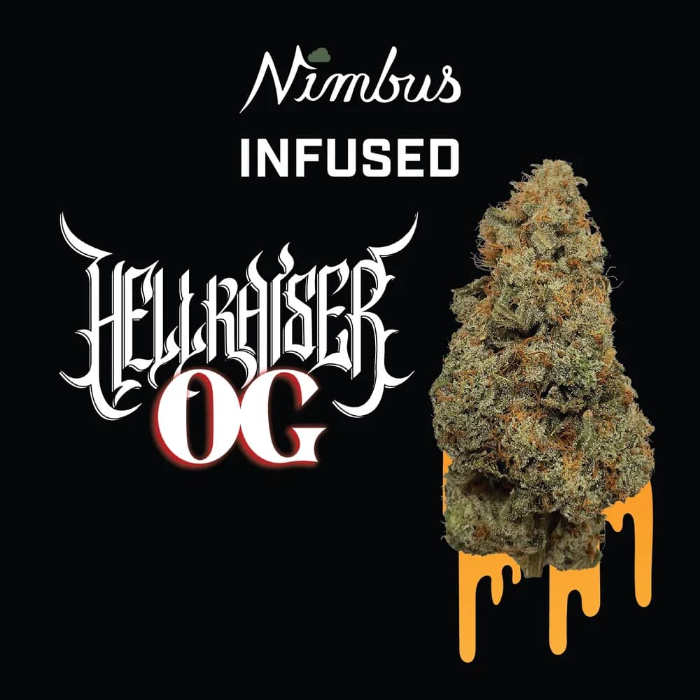 Hell Raiser OG Infused Pre-ground Flowah by Nimbus, flower