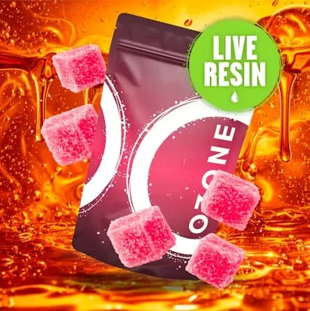 Cherry Limeade Full Spectrum Live Resin Gummies by Ozone, edible