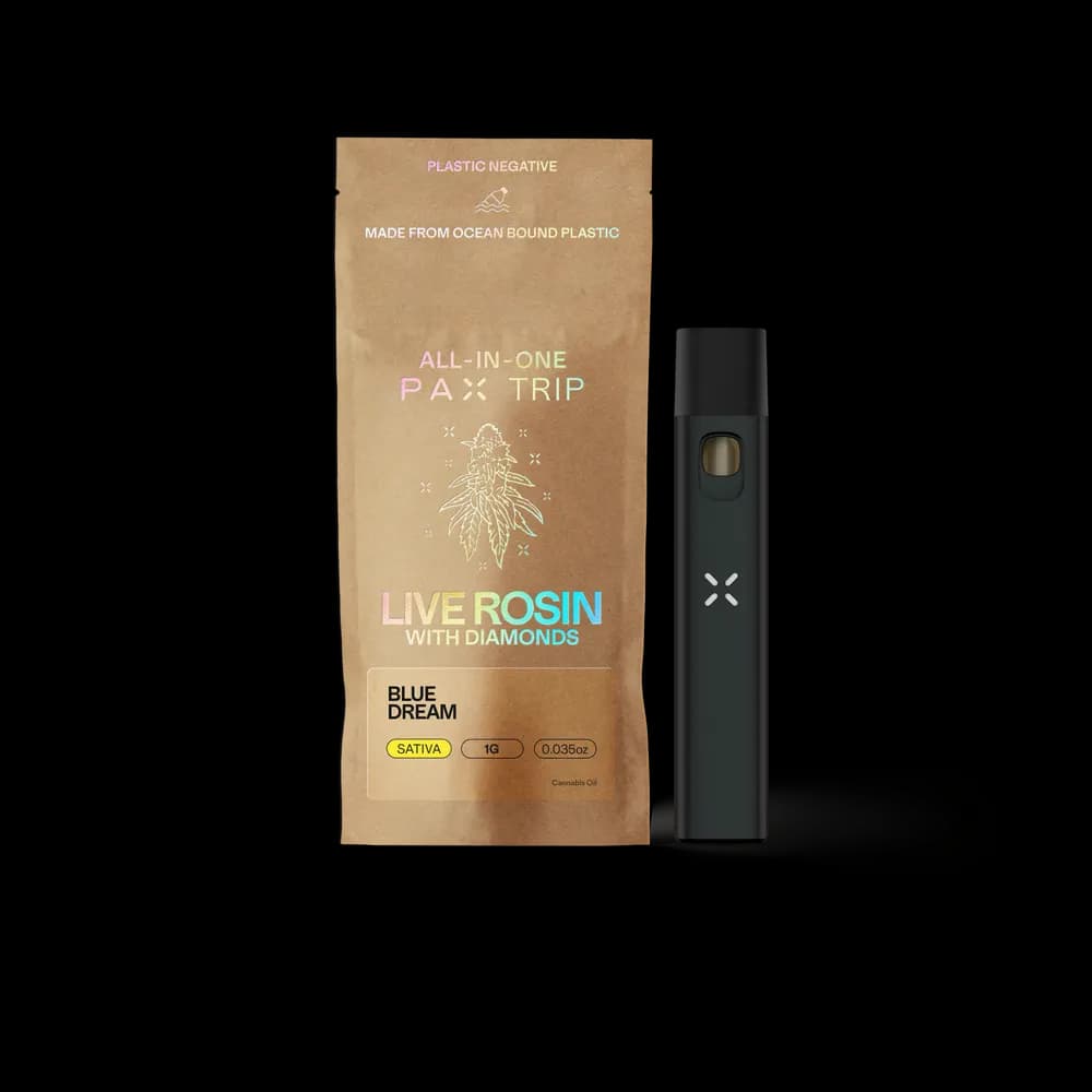 PAX | Blue Dream Live Rosin with Diamonds Disposable Vape Pen by PAX, vape