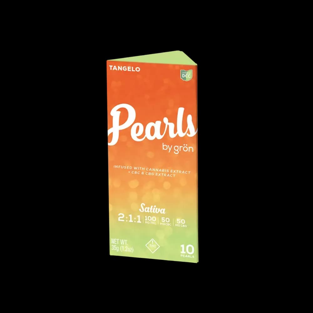2:1:1 THC:CBC:CBG Tangelo Gummies by Pearls, edible