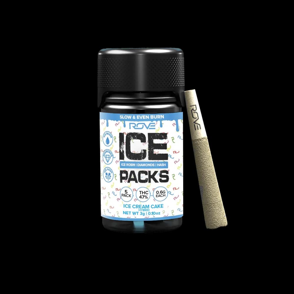 Ice Cream Cake Ice Rosin + Diamonds + Hash Infused Pre-roll by Rove, pre-roll