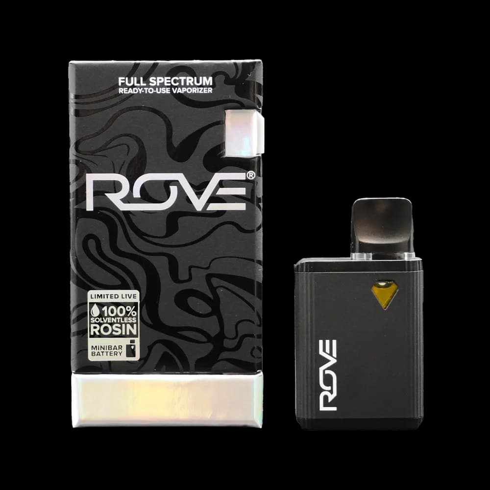 Superboof Solventless Live Rosin Minibar by Rove, vape