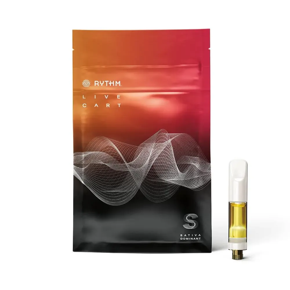 Sour Power OG Live Resin Cartridge by RYTHM, vape