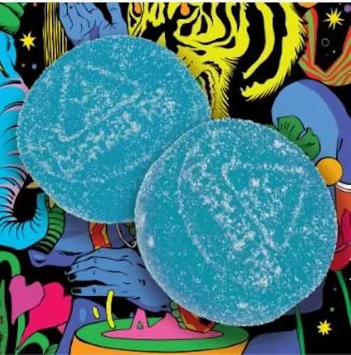 Blazing Blue Raspberry Gummies by Sapūra, edible