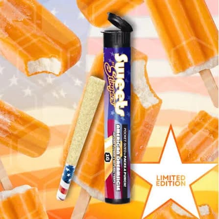 Orange Dreamsicle Infused Pre-roll by Stingers Sweets, pre-roll