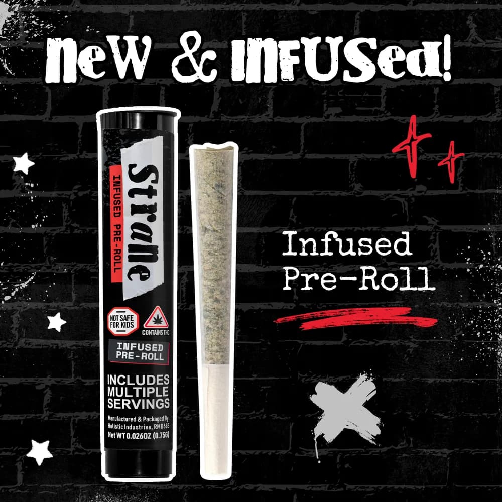 Alien Mints Infused Pre-roll by Strane, pre-roll