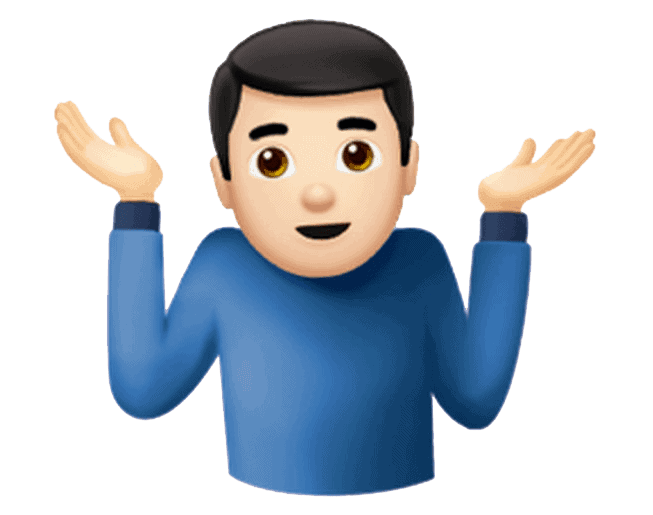 Idk Emoji Clipart Emoji Emoticon Shrug Don T Know Png Transparent