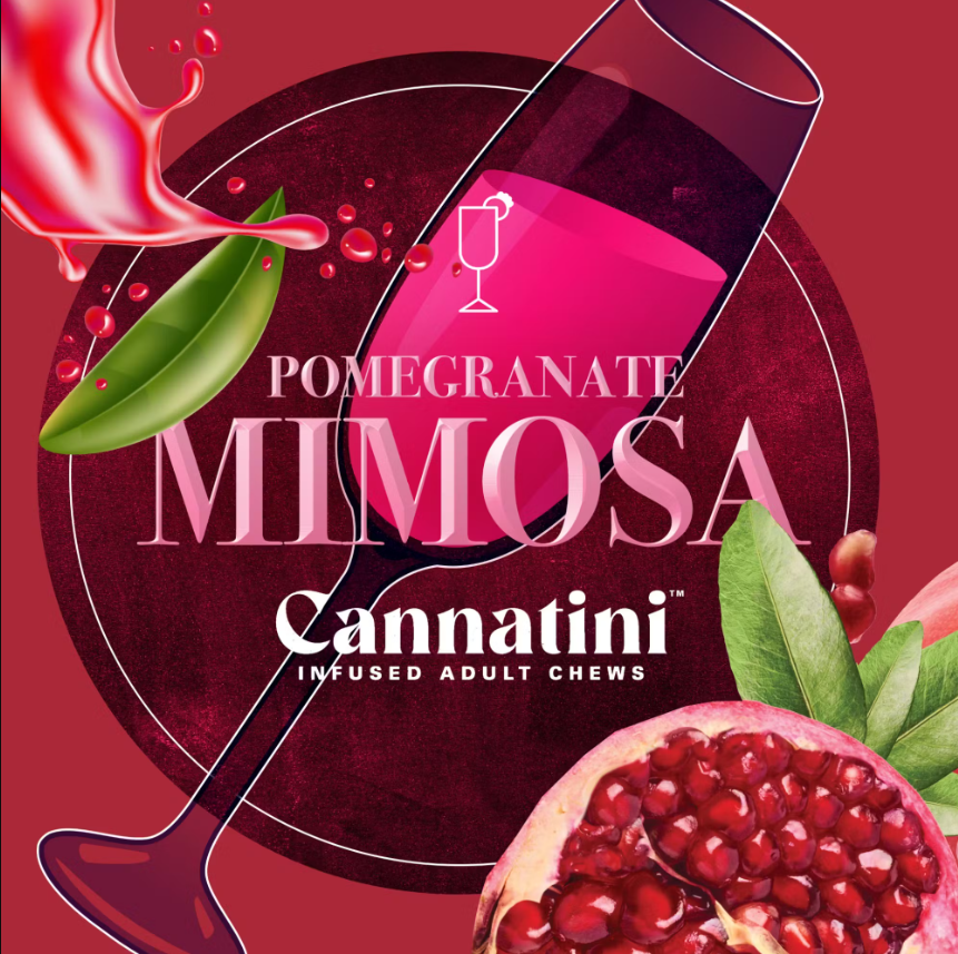 Cannatini Pomegranate Mimosa RSO Hybrid Fruit Chews